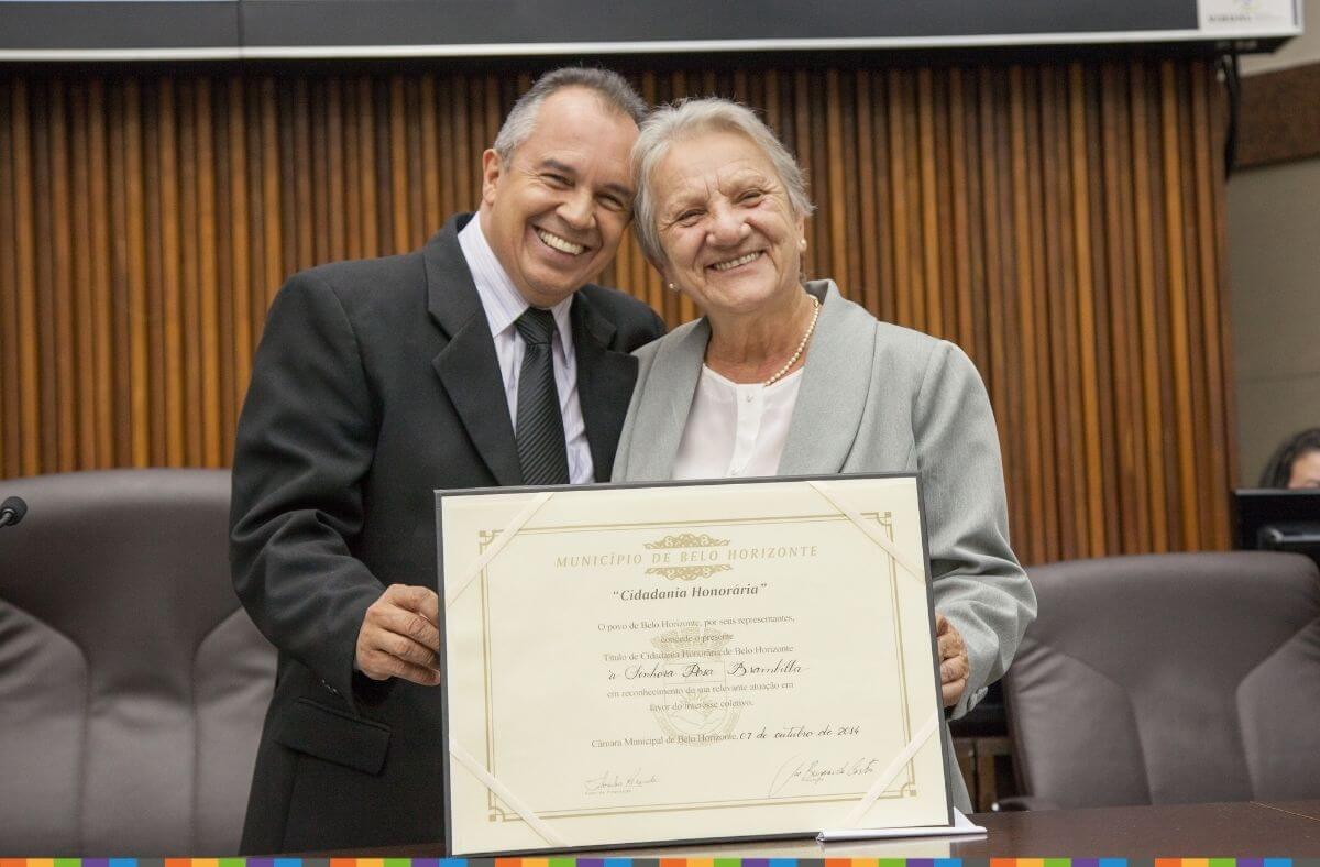 Rosa Brambilla recebe o Título de Cidadania Honorária de Belo Horizonte